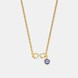 Evil eye infinity necklace