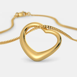 The Kiss Heart Necklace