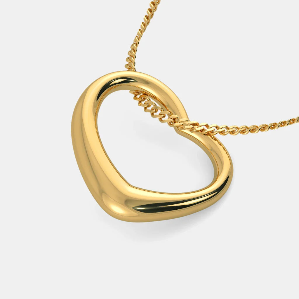 The Kiss Heart Necklace