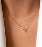 Doodle Heart with birthstone