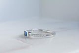 CUSHION CUT BLUE SAPPHIRE RING
