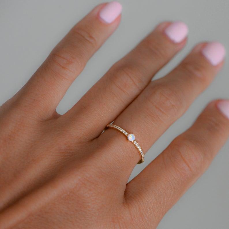 MINIMALIST OPAL RING