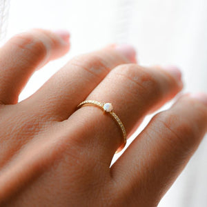 MINIMALIST OPAL RING