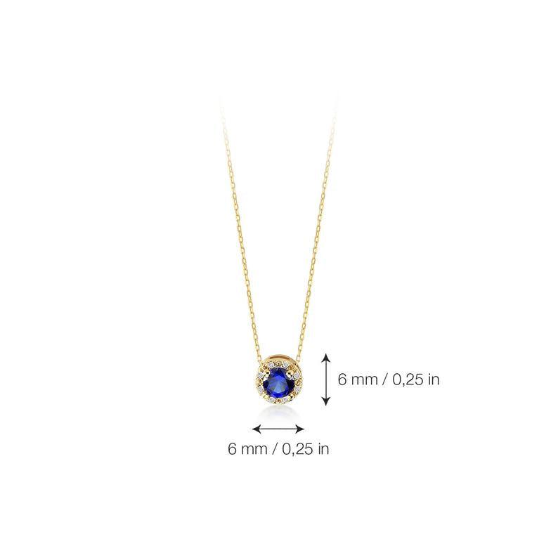 DAINTY BLUE SAPPHIRE NECKLACE
