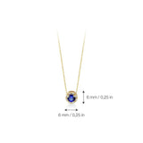 DAINTY BLUE SAPPHIRE NECKLACE