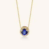 DAINTY BLUE SAPPHIRE NECKLACE