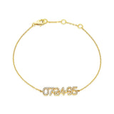 Diamond Date-Number/Name Bracelet
