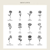 Birth flower Name Bracelet